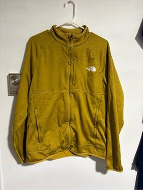The North Face Olive-Mustard Full-Zip Fleece Jacket